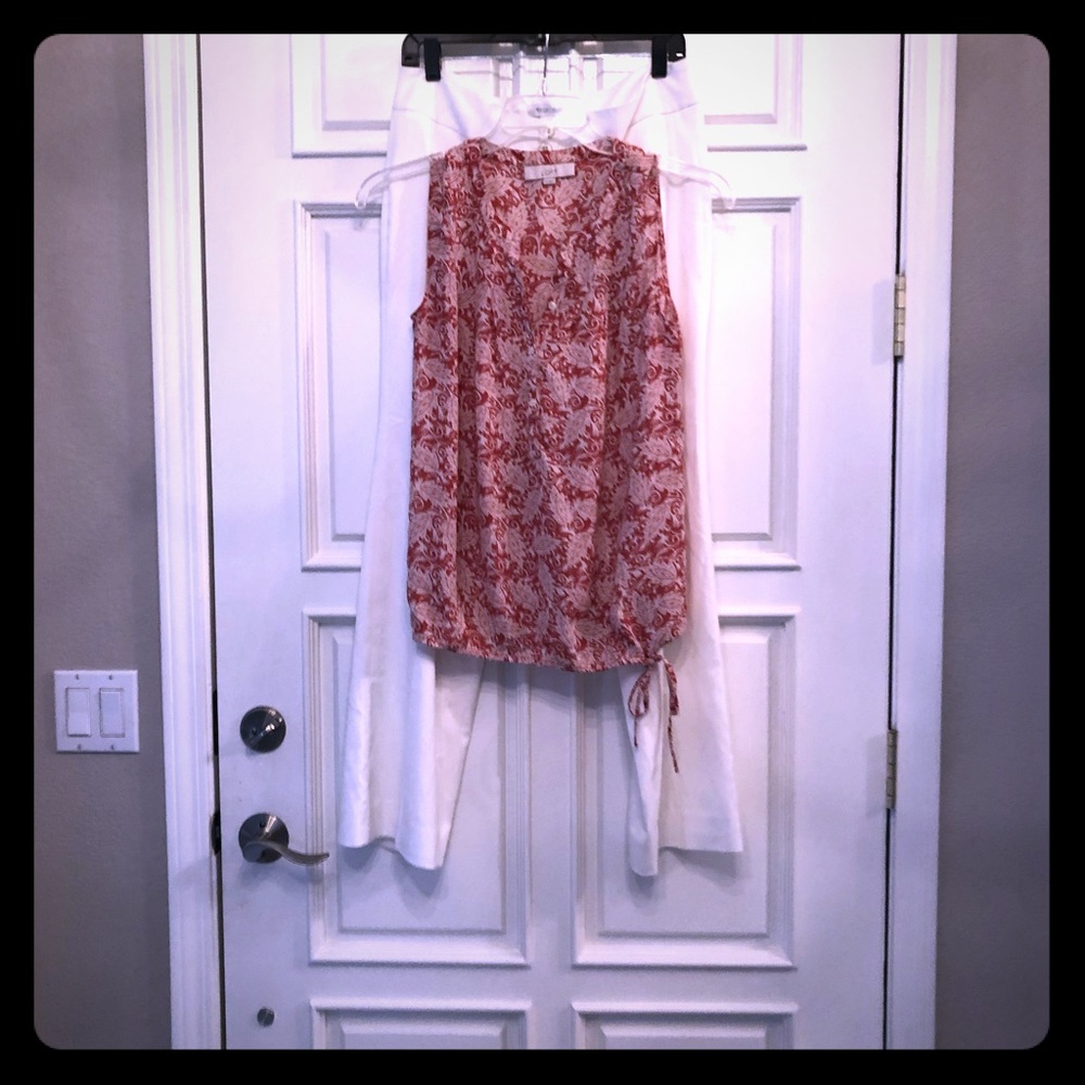 NWT WHBM Outlet Winter White Slacks